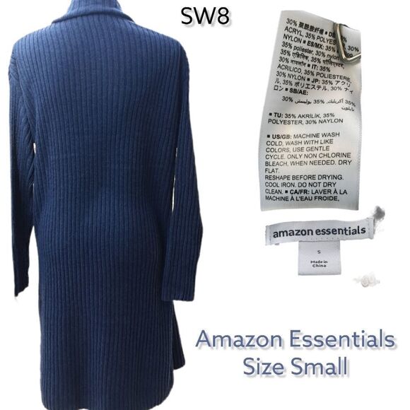 Amazon Essentials Women's Oversized, Open Front, Knee Length Sweater Coat, Small - Picture 2 of 4